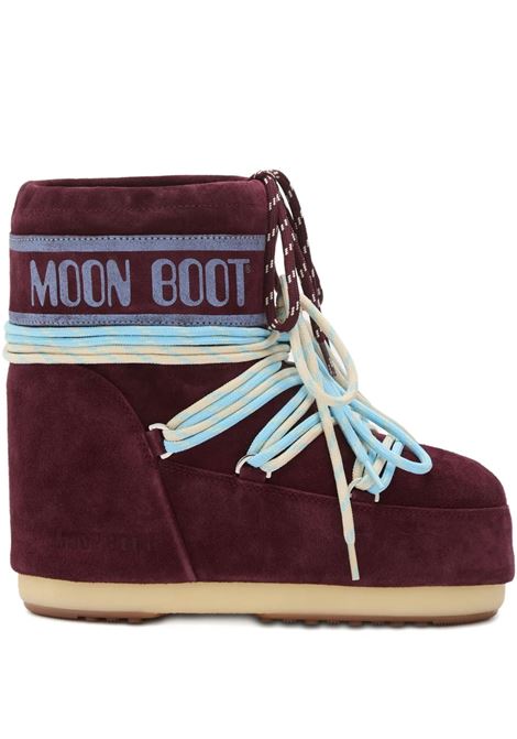 icon low suede woman burgundy MOON BOOT | 80D1409670D013